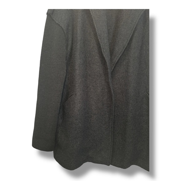 Cynthia Rowley Open Front Wool Blend Cardigan – Size L - Picture 3 of 6